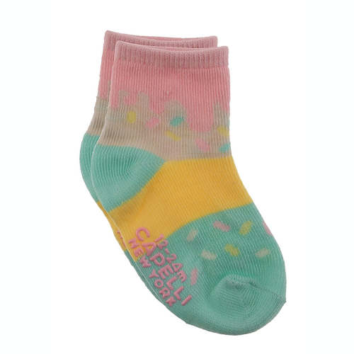 Capelli of New York Popsicle Recycled Crew Socks with Grippers