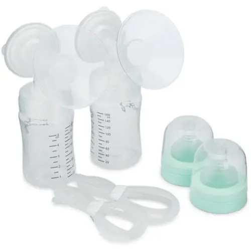 Motif Medical Luna Breast Pump Replacement Parts - Resupply Kit w/Milk Storage Containers, Bottle Caps, Tubings, Breast Sheilds, Lids, Connectors & More - Safe Easy-to-Use Breast Pump Kit (19mm)