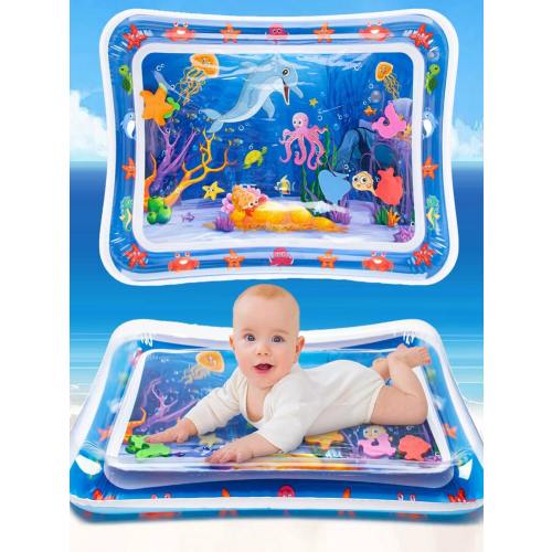 1pc Baby Water Mat Crawling Training Slapping Mat, Inflatable Baby Slapping Water Mat Climbing Mat, Thickened Children's Water Slapping Mat, Baby Toys, Baby Play Mat, Baby Sensory Toys, Baby Playpen, Baby Party Games, Baby Toys, Baby Play Mat, Baby Plaype