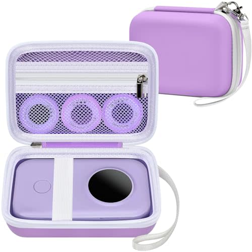 PAIYULE Hard EVA Case for Phomemo D30/D35 for Nelko P21 Label Maker | for NIIMBOT D110/D11, for Marklife P11/P12,for SUPVAN E10,Holds 3 Tape Rolls,for Home Organizers,Teachers,Office,Case Only