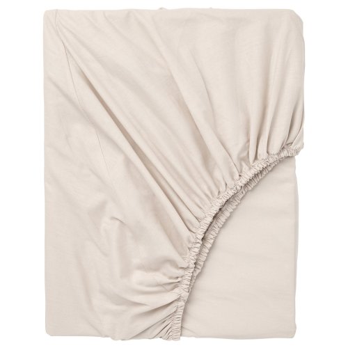 DVALA Fitted sheet - beige Queen