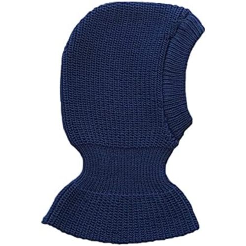 100% Merino Wool Balaclava Baby Children Hat Scarf Neck Warmer Knitted Solid Colors