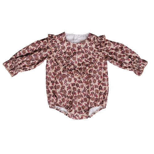 Antique Floral Bubble Romper – Mebie Baby