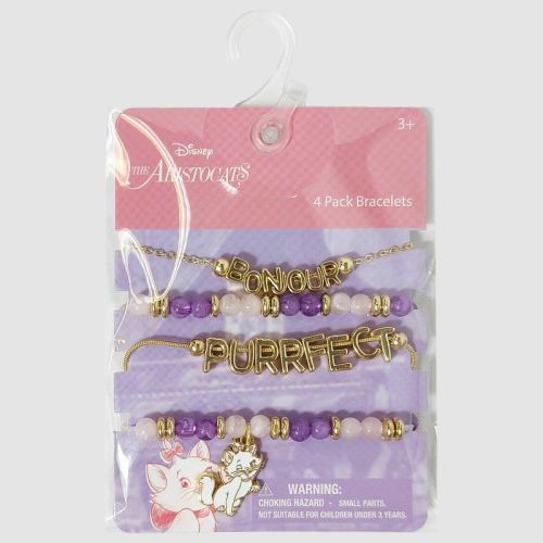 Girls' The Aristocats Marie Bracelet Set - Gold /Purple