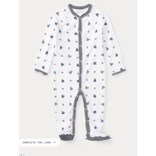 Polo Bear Cotton Coverall | Ralph Lauren