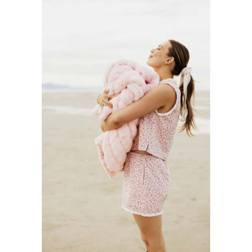 Hugs Bashful Pink Blanket | Minky Couture
