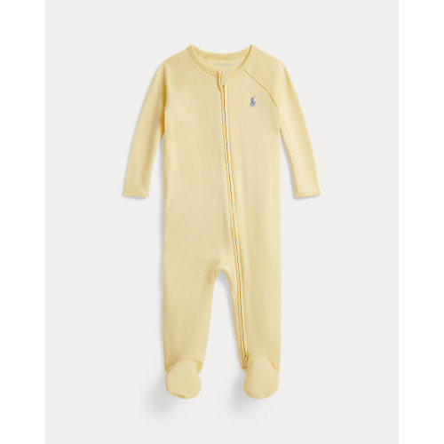 Ralph Lauren Cotton Interlock Footed Coverall