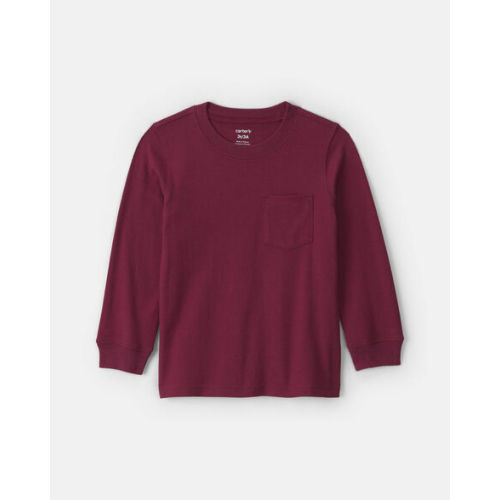Toddler Boy Long-Sleeve Tee - Burgundy | Carter's