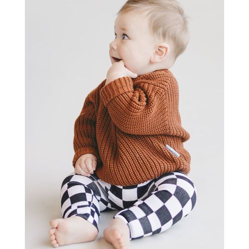 Checkered Leggings | Black – Peachee