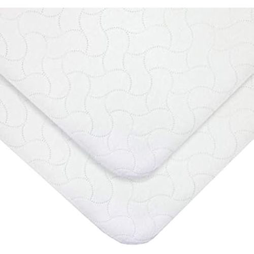American Baby Company 2 Pack Waterproof Flat Crib Mattress Pad Cover 52x28"