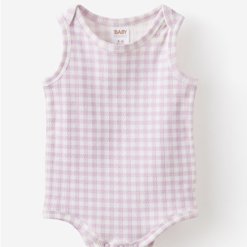 Organic Pointelle Sleeveless Bubbysuit