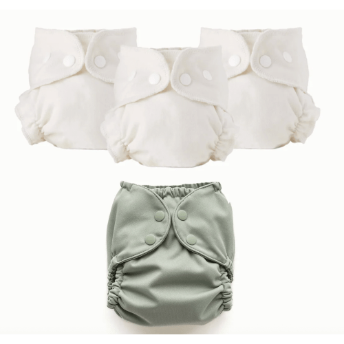 Organic Cloth Diaper Bundle Starter Size 2 – Esembly