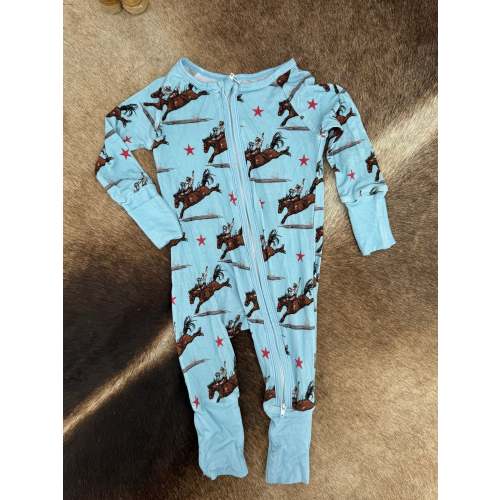Cowboy Bamboo Romper