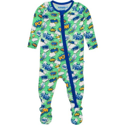 SoftSnooze Baby Boys One Piece Footie Pajamas, 0-3M