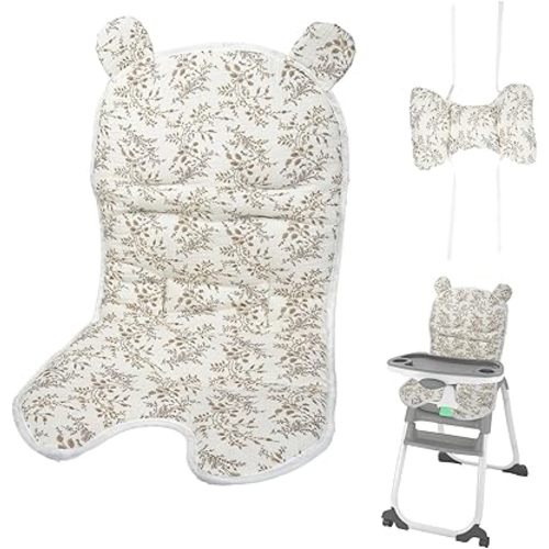 High Chair Cover Replacement Compatible with Ingenuity, Soft Seat Cover, Restaurant Style Seat Protector, High Chair Accessories for Eating, Travel, Home Use