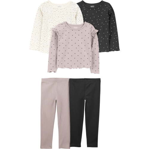 Carter's Child of Mine Baby and Toddler Girl Outfit Set, 5-Piece, Sizes 12M-5T