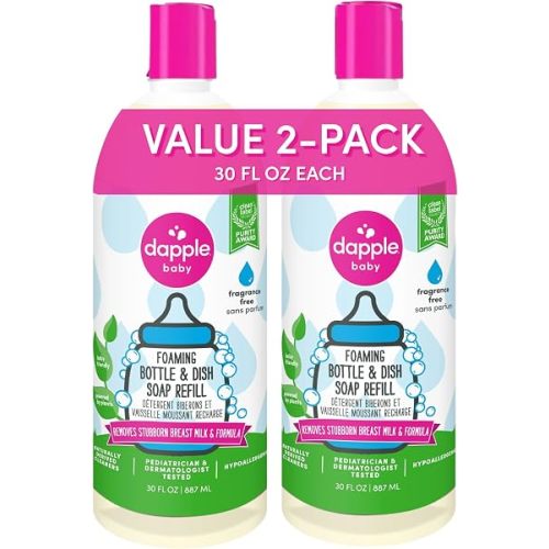 Dapple Baby - Fragrance-Free Foaming Bottle & Soap Refill - 30 fl oz (2 Pk)