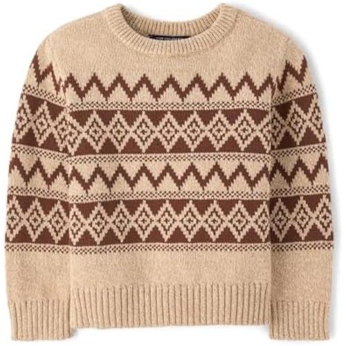 The Children's Place Baby Boys' and Toddler Long Sleeve Crew Neck Pullover Sweater