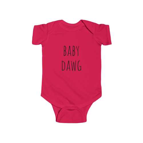 Baby Dawg Bodysuit: 100% Cotton Football Season Outfit