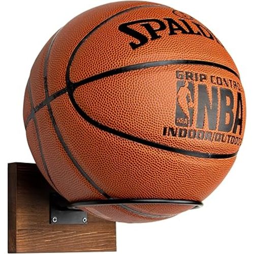 PUERSI Ball Holder Wall Mount Ball Stand Display Storage for Basketball Football Soccer Volleyball