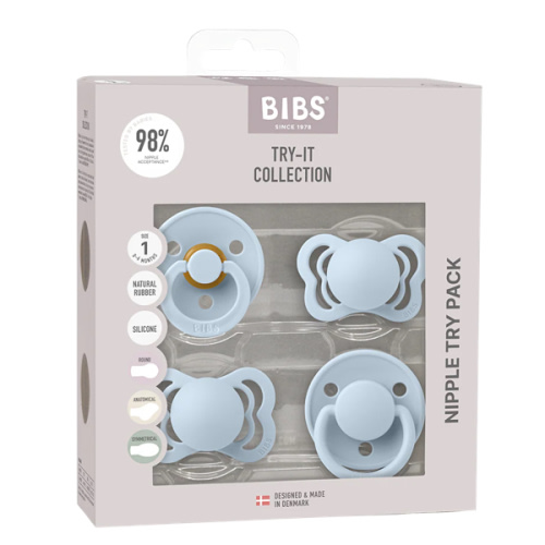 BIBS Baby Blue Try-It Collection: Ideal Pacifier Set – Bibsworld store US
