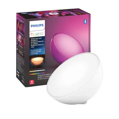 Philips - Hue Go Bluetooth Table Lamp - White and Color Ambiance