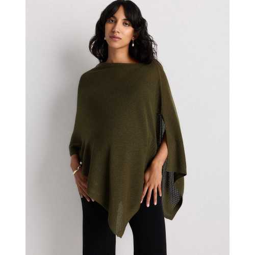 Lightweight Cotton Cashmere Nursing Shawl in Olive
