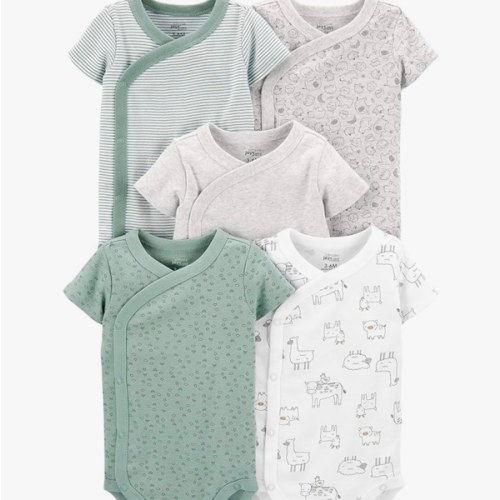 Simple Joys by Carter's Unisex Baby 5-pack Side Snap Short-sleeve Bodysuit