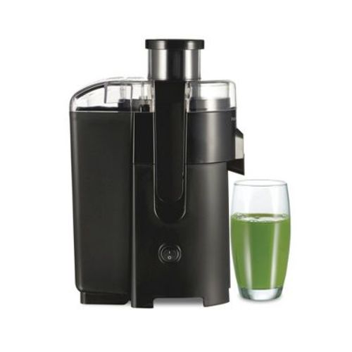 Hamilton Beach HealthSmart Compact Juice Extractor - 67500: 400W Juicer Machine, Dishwasher-Safe, 1-Speed, Black
