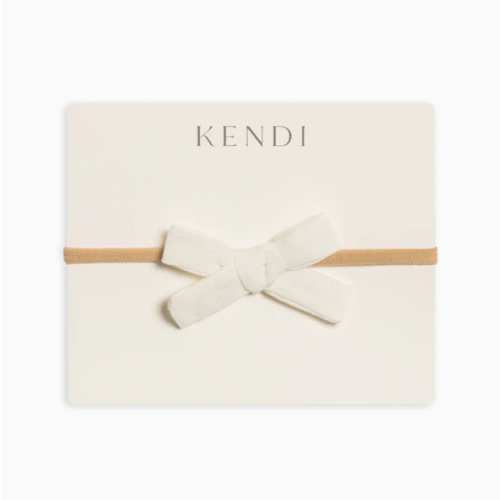 Linen Schoolgirl Bow