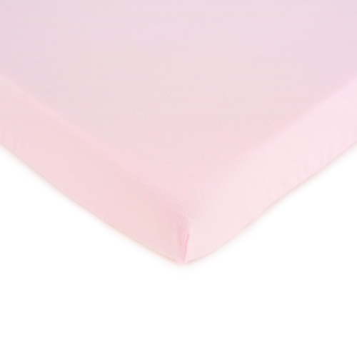 SheetWorld Fitted 100% Cotton Jersey Pack N Play Sheet 29 x 42, Baby Pink