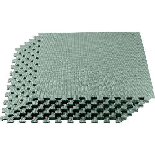 Playmat 3/8" Thick Multipurpose EVA Foam Exercise Floor Mat, Interlocking Tiles, Anti-Fatigue for Home or Gym