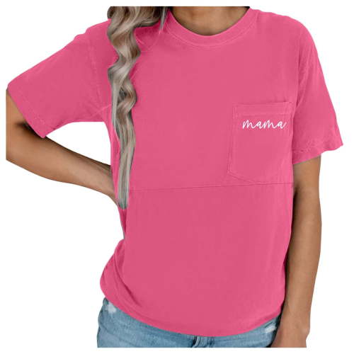 UFOUND Comfort Breastfeeding Shirts For Women Mama Zipper Nursing Tops Distressed Pregnancy Clothes With Pocket Toddler Comfy Dailywear