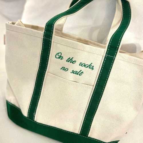 Embroidered Personalized Tote Bag - Custom Canvas with Monogram