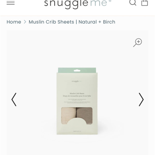 Muslin Crib Sheets | Natural + Birch