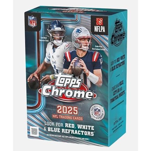 2025 Topps Chrome Football Blaster Value Box (28 Cards/Box)