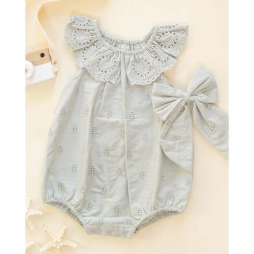 Myla Romper Seafoam