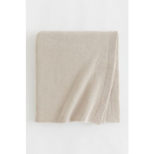 Moss-stitched Cotton Blanket