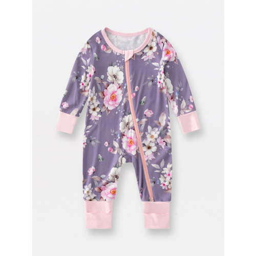 WIBACKER Newborn Viscose from Bamboo Sleeper 2-Way Zipper Pajamas for Baby Boys & Baby Girls Snug Fit One Piece