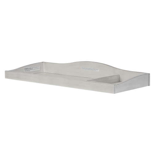 Evolur Changing Tray in Antique Grey Mist with Enclosed Sides, 45.25" x 17.5"