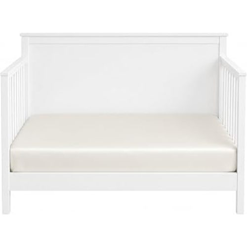 100% Mulberry Silk 19 Momme Fitted Crib Sheet - Baby & Kids Bedding - White
