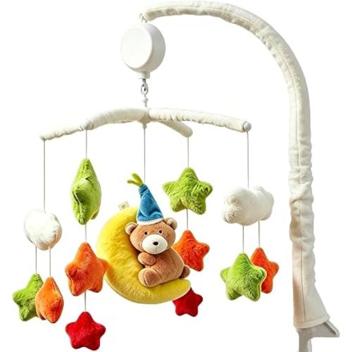 Crib Mobile with Music Rotating for Baby Mobile Crib Auto-Shutoff