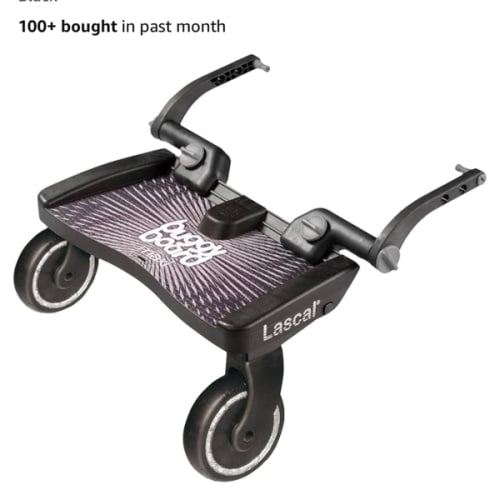 Amazon.com : Lascal BuggyBoard Maxi Universal Stroller Board, Fits Strollers Including UPPAbaby, Baby Jogger, Bugaboo, No Need for a Double Stroller for Infant and Toddler, Max Weight 66 lbs, Black : Baby Stroller Accessories : Baby