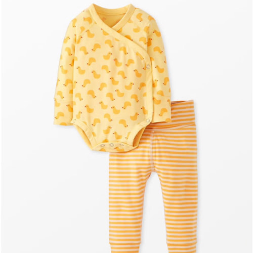 Baby Layette  Wrap Top & Wiggle Pants in HannaSoft™