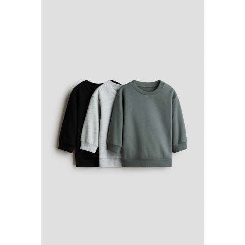3-PACK COTTON SWEATSHIRTS