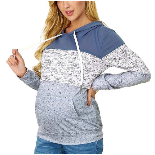 Edvintorg Nursing Sweatshirt Maternity Hoodie for Pregnant Women Long Sleeve Nursing Sweatshirts for Breastfeeding Casual Hooded Sweatshirt