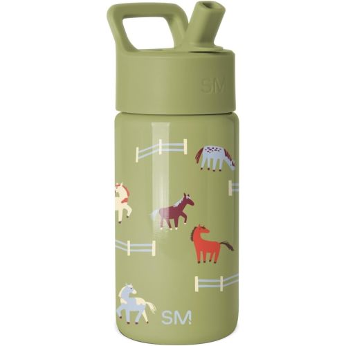 Simple Modern Kids Water Bottle & Toddler Cup | 14oz | Horses