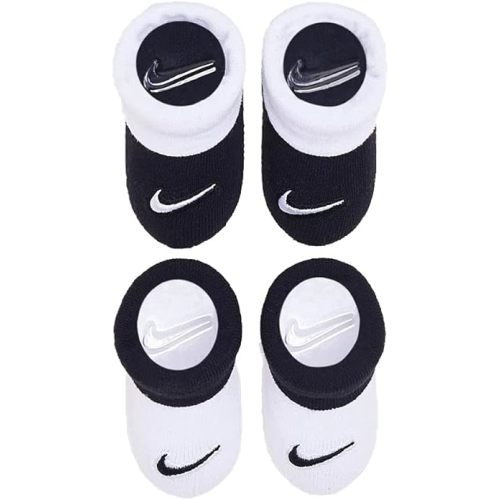 Nike Infant Baby Futura Booties 2 Pack (Black(NN0051-023)/White, 0-6 Months)