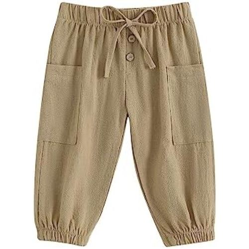 Twopumpkin Toddler Baby Girl Boy Cotton Linen Pants Balloon Hippie Long Pants Boho Muslin Basic Bottoms Clothes