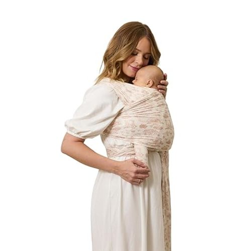 Solly Baby Wrap, Buttery-Soft Baby Carrier Newborn to Toddler 8-25 Lbs., Lightweight & Hands-Free Infant Sling Wrap, Breathable Carrier, Baby Wearing & Postpartum Essential, New Mom Gift, Rose Toile